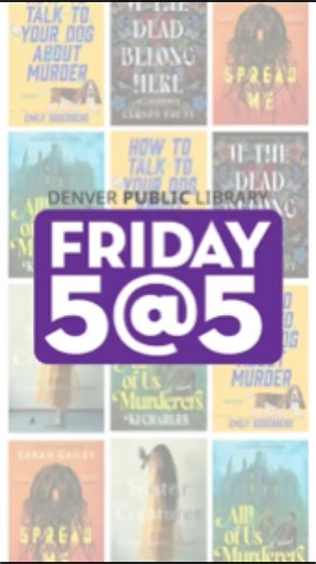 19 reactions | Ashley and Tina welcome special guest Andrew for a Halloween edition of Friday 5@5! Get into the spooky spirit with one of their frightfully good recommendations. | Denver Public Library | Facebook