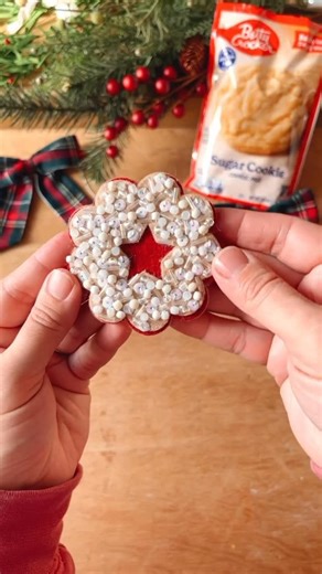 Betty Crocker on Instagram: "DAY 11: Linzer Cookie Tarts ❤ ❄ a timeless favorite that adds a little sparkle to any cookie box. Full recipe in bio! ✨ DAILY GIVEAWAY ✨ Win today’s 24 Days of Cookies prize: 🎁 1 Linzer cookie-inspired felt garland by @fern.and.love 🎁 12 Betty Crocker Sugar Cookie mixes HOW TO ENTER: 1. Like + share this post 2. Follow @bettycrocker + @fern.and.love 3. Comment what shape you’re making the center of your Linzer Cookie Tart with #24DaysOfCookiesSweepsta