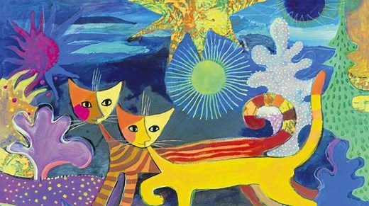 Rosina Wachtmeister: Farbenfrohe Katzen für die ganze Welt