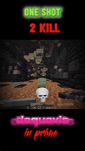 one shot 2 kill 💀 #minecraft #gaming #minecraftpvp #shortsfeed #shorts