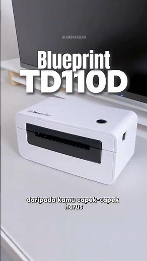 Blueprint TD110D printer thermal bluetooth cetak barcode resi onlineshop