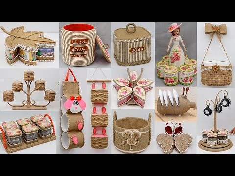 30 Useful items made from recycled plastic bottles and jute rope