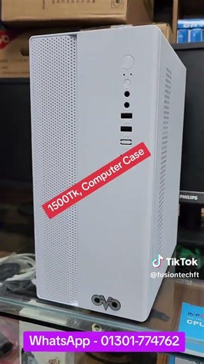 OVO white Official desktop computer case only 1500 Tk. #pcbuild #computer #gamingsetup #pc #gaming