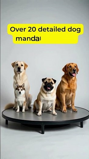 Dog Mandala SVG Bundle Laser Cut Dog Designs #glowforge #logo #lasercut #xtool #laserengraving #cnc