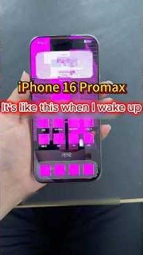 He woke up to find his iPhone 16 Pro Max screen was distorted