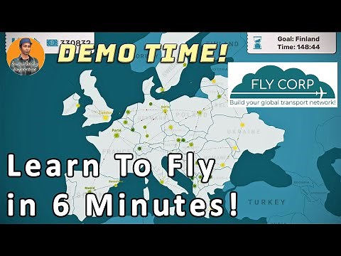 Fly Corp : First Look : Lets Play The Demo - Run An Airline For More Than 6 Minutes?