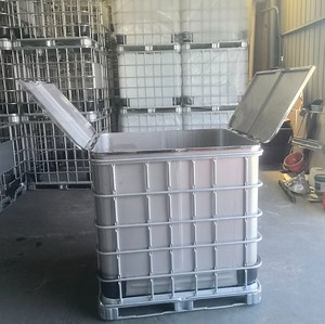 [Hot Item] Top Open IBC Stainless Steel Tank 1000L 1500L for Storage Food Liquid or Chemical Liquid