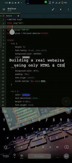 Building My First Website with HTML & CSS: Day 5