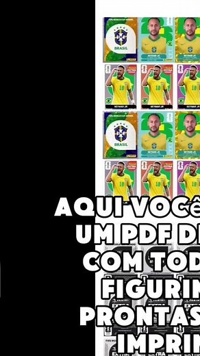 Figurinhas da Copa pra Imprimir em Casa ⚽🔥