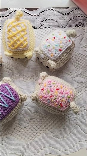 Sweet & Squishy Pop-Tart Plushies ☁️🍒🍫 Tutorial #crochetplushie #easycrochet