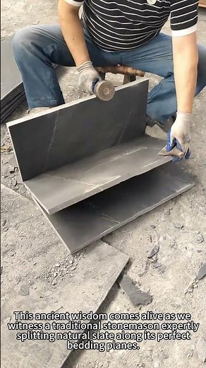Mastering Stone Splitting - Traditional Slate Layering Technique!
