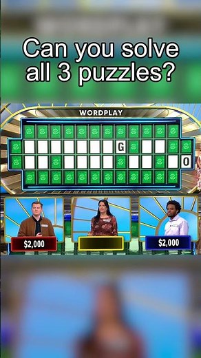 A Triple Toss up Puzzle Ross and Rachel Could Appreciate 😉 | Wheel of Fortune
