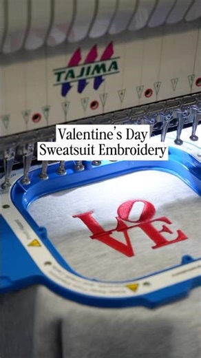 Valentine’s Day Sweatsuit Embroidery - Hooped with Magnetic Mighty Hoops