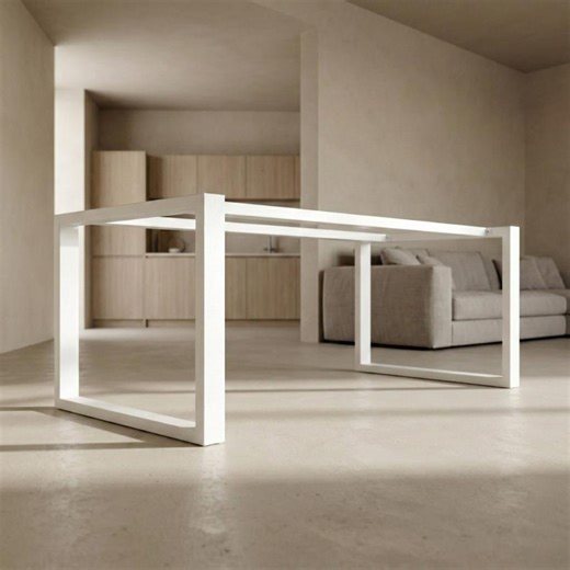 Metal Table Legs With Central Double Bar, Metal Table Frame, Modern and Sturdy Legs for Desk or Dining Table - Etsy UK