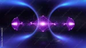 High-Energy Particle Flow Through Tokamak with Magnetic Fields and Nuclear Fusion