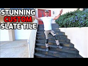 Stunning Slate Tile Installation