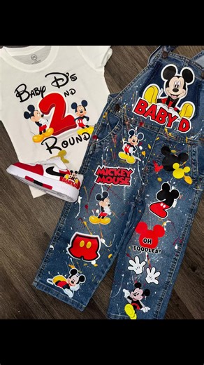 Mickey Mouse-Inspired Birthday Outfit for Kids