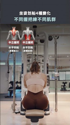 Seated rowing technique! Different handles work different muscle groups. #fitnesstutorial #fitness