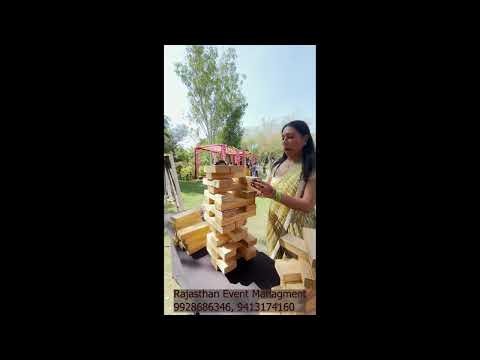 Giant Zenga Game for Events in India | Fun Team Building Activity | Wedding, Corporate events