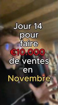 Jour 14 pour faire 10 000€ en Novembre grâce à l’achat revente ( Vinted )