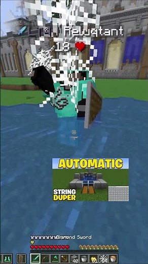 New automatic string duper! @Reluqtantmc powered #minecraft #pvp #gamingshorts