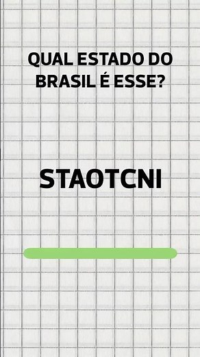 Adivinhe 3 ESTADOS do BRASIL nessas PALAVRAS EMBARALHADAS! #geografia #brasil #quiz #bandeiras