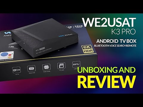 Elevate Your Streaming Game! We2USat K3 Pro Android Box Unboxing + In-Depth Review 🌟