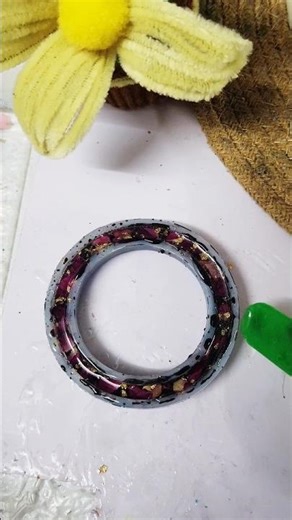 part1|EPOXY RESIN BANGLE |EASY RESIN BANGLE|#shorts #bangles #fringedfantasy