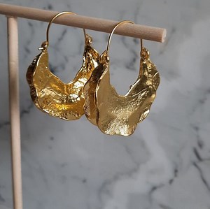 Gold Fulani Earring, Tribal Ethic Earrings, Chunky Creole Earrings, Chunky Drop Gold Hoop Earrings, Hand Made Jewelry - Etsy