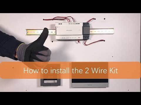 How to install DS-KIS702 2 Wire Kit?