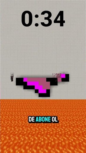 🦋 Kelebek Kırılana Kadar Nefesini Tutabilicek misin? #minecraft #shorts