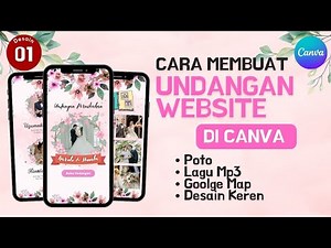 Cara Membuat Undangan Pernikahan Digital Website di canva | desain 1 - Kampus Tutorial