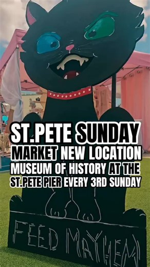 🎉 St.Pete Sunday Market NEW LOCATION Museum Access! 🎉 This Sunday, Sept 21st, the @stpetesundaymarket takes over the Museum of History on the Pier 🌊✨ 🏛️ Free entry to the market museum 🛍️ Local makers & artists 🍪 Unique goods & sweet treats 🌊 Bay views Pier energy 👨‍👩‍👧‍👦 Fun for the whole crew 🌴 That signature St. Pete buzz 🗓 Sunday, Sept 21 | 11AM–4PM 📍 Museum of History – 335 2nd Ave NE LOCATED ON THE ST PETE PIER! ✨ Free market Free museum = The best kind of Sunday! Tag your cr