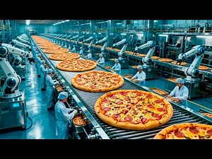 Inside a Modern Pizza Factory: From Raw Dough to Perfect Melting Pieces (Full Process)