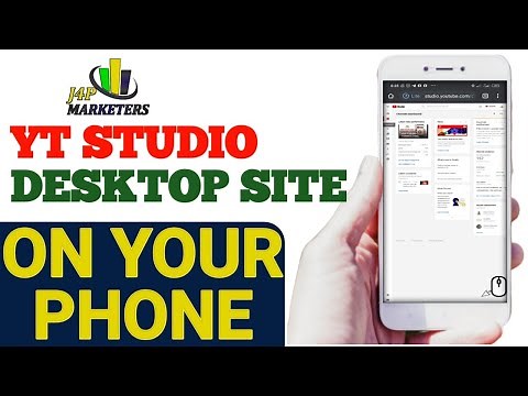 HOW TO ACCESS YOUTUBE STUDIO DESKTOP SITE ON YOUR PHONE | Step by step