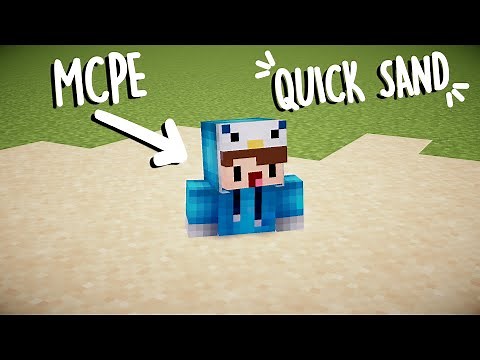 Minecraft: How To Make Working Quicksand In Bedrock | No Mods Or Addons