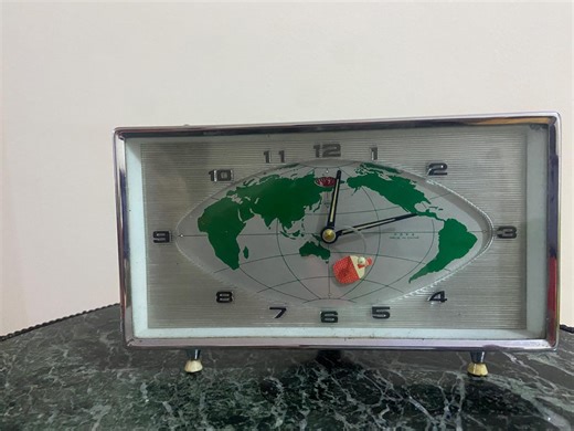 Vintage Space Age Table Tennis Theme Mechanical Action Clock - Etsy