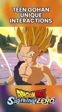 Unique Teen Gohan Interactions in Sparking Zero Pt. 2