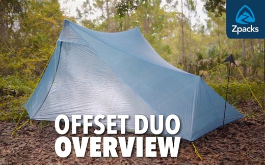 Zpacks的新帐蓬 Offset Duo Tent 558.5克