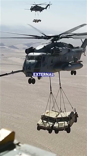 Lifting Two Humvees?! The Insane Power of the CH-53E Super Stallion #shorts