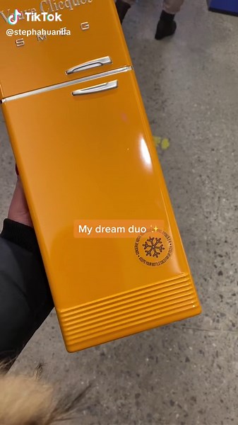 Chic SMEG x Veuve Clicquot Fridge for Champagne Lovers