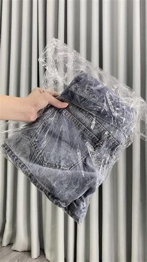 Showcasing Light Blue Denim Shorts from All Angles