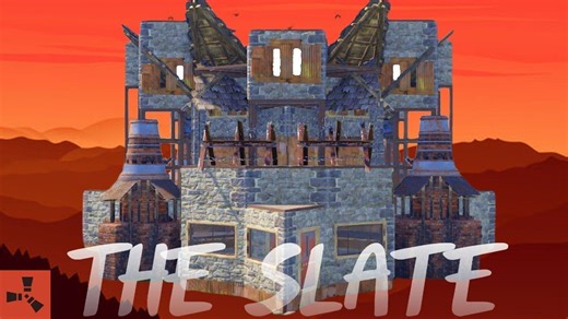 Rust: "石板" 新1-2人bunker基地建筑设计教学 2024