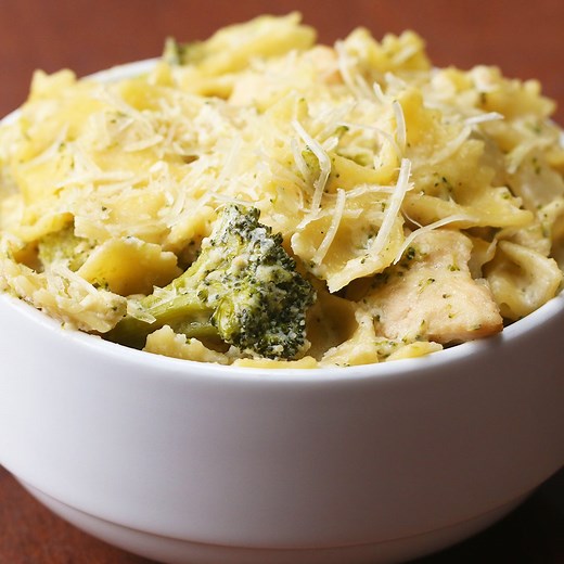 One-Pot Creamy Chicken and Broccoli Pasta Recipe by Tasty