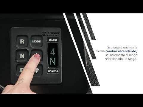 Allison Transmission - Familiarización del Conductor - Selector de Cambio de Botón