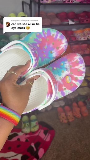 Tie Dye Crocs Collection Showcase | Various Colors and Styles