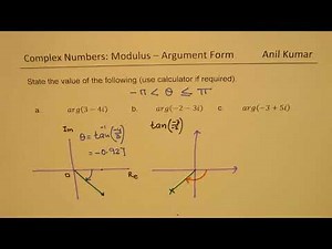 How to Calculate the Argument in Complex Number with Calculator