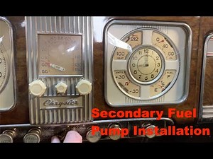 Vintage Car Auxiliary Electric Fuel Pump Installation