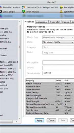 #Shorts#Solidworks#Simulation Xpress 5