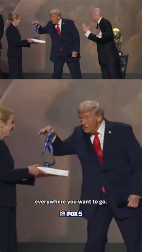 82K views · 5.8K reactions | President Trump bestowed the inaugural FIFA Peace Prize medal on himself during the World Cup 2026 Final Draw in DC. He is the first recipient of the new global honor created by FIFA to recognize leadership in advancing peace. | Fox 5 DC | Facebook